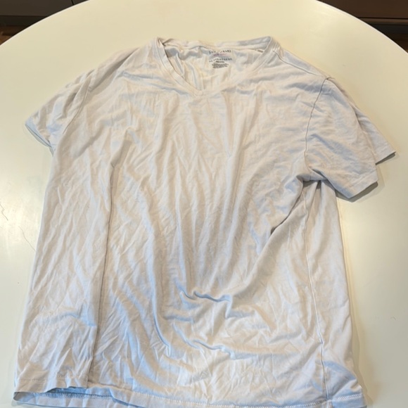 Classic White V-Neck T-Shirt - Picture 1 of 2